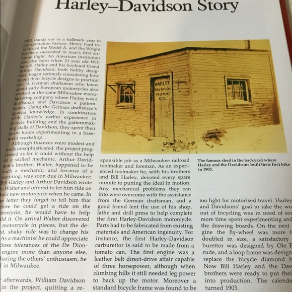 Large 1992 Harley Davidson Book - Picture 10 of 13